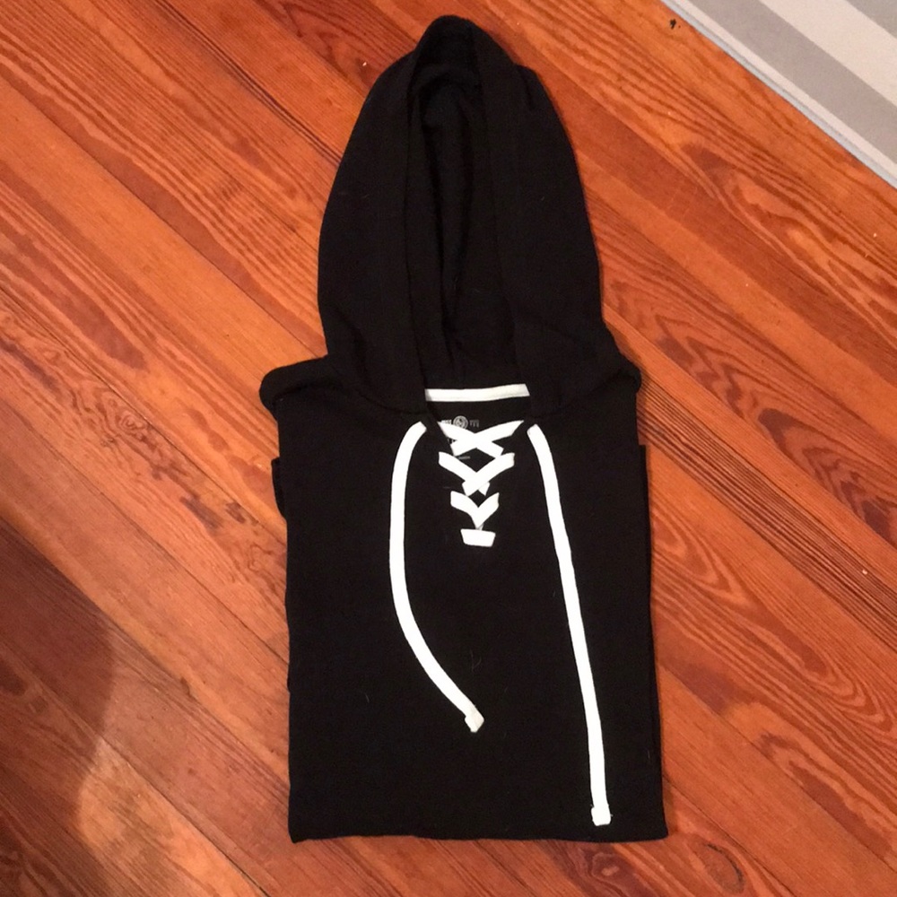 Tunic hoodie workout top